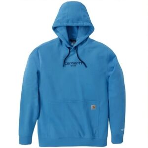 Carhartt Force Relaxed Fit Lightweight Logo Sweatshirt ~ Engineer Blue Men's: M